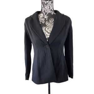 INC International Concepts Petite Blazer Suit Jacket Shoulder Pads Career Workwe